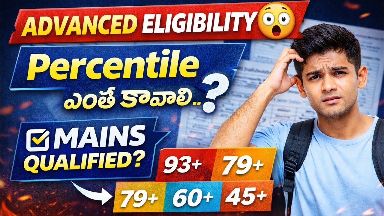 Eligibility for JEE Advance In Telugu ? | Joint Entrance Exam #jee2026 #jeeadvance #jee #jeemains  