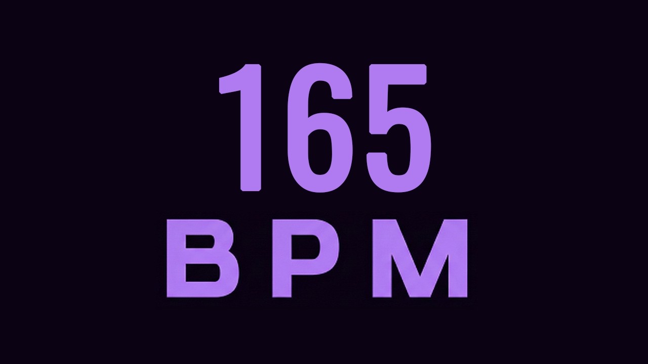 165 BPM Metronome for Drums, Guitar & Percussion | Ultra Clear
