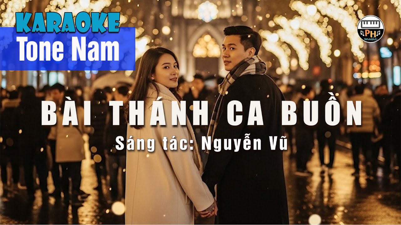 Bài Thánh Ca Buồn (Phối Mới 2025) | Karaoke | Tone Nam - Lôi cuốn, dễ hát