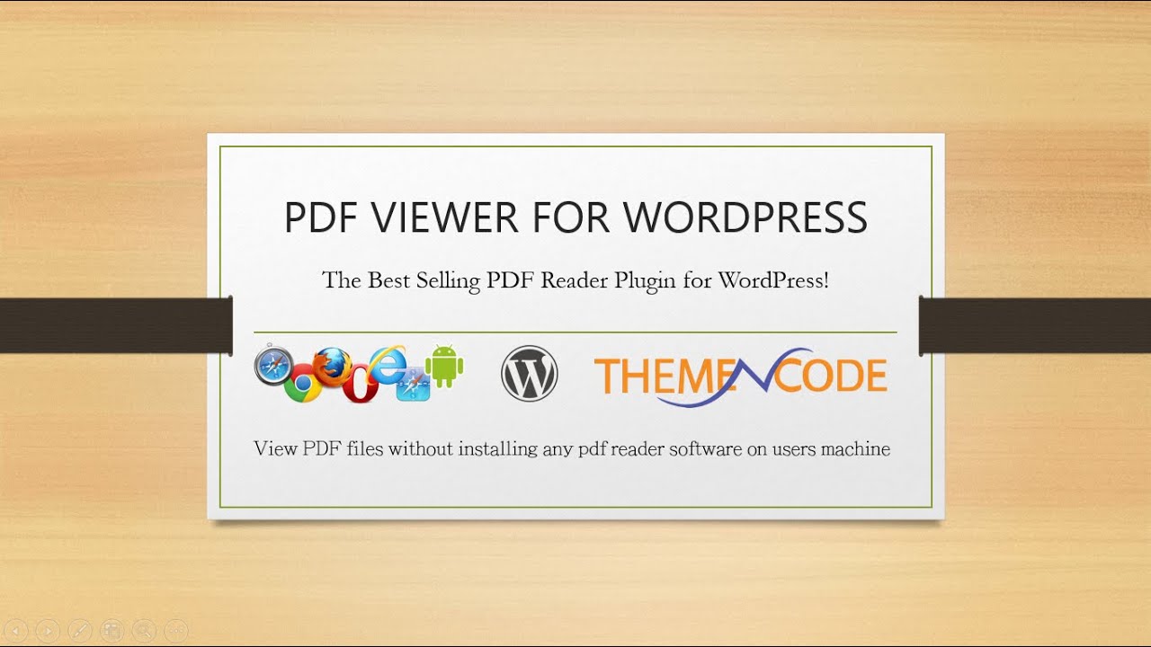 PDF Viewer For WordPress Quick Overview