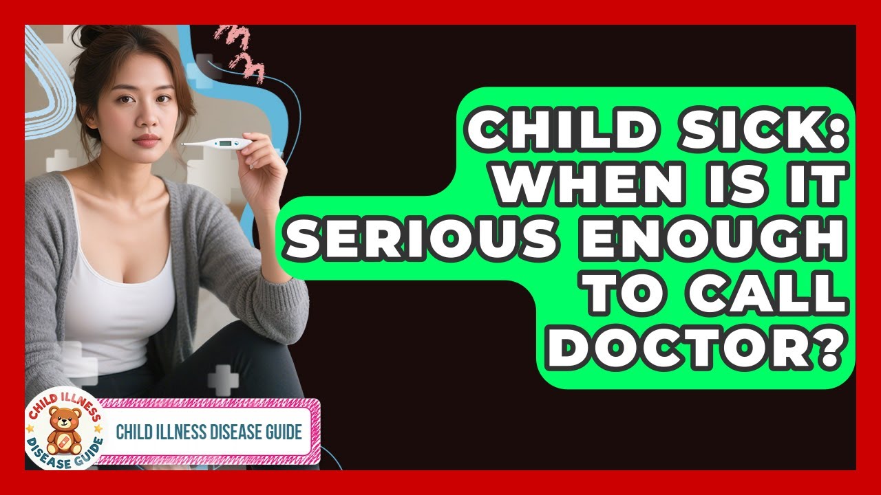 Child Sick: When Is It Serious Enough To Call Doctor? - Child Illness Disease Guide