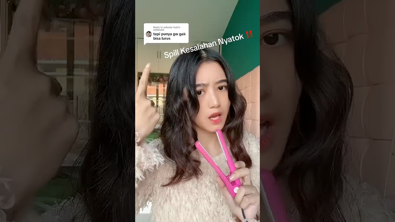 Catok rambut 12 ribu bisa bikin lurus & keriting kok! 🤪 #rambut #catok #catokan