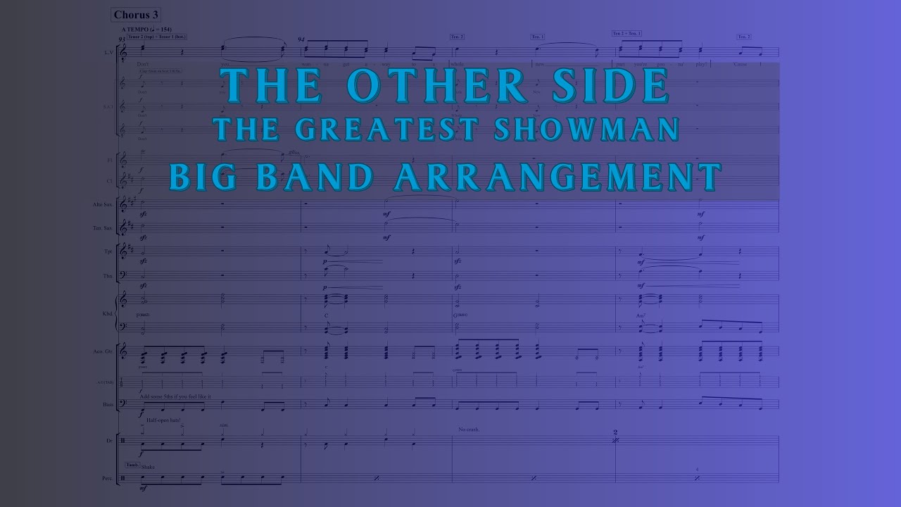 The Other Side from The Greatest Showman - Big Band Re-arrangement