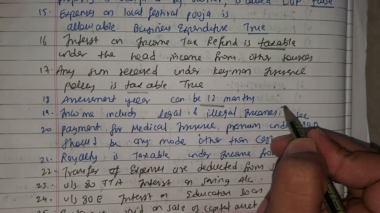 Mcq 20marks |DIRECT TAXATION  exam |TYBCOM Sem5|most Imp QUESTION| UNIVERSITY Exam|ARK sir