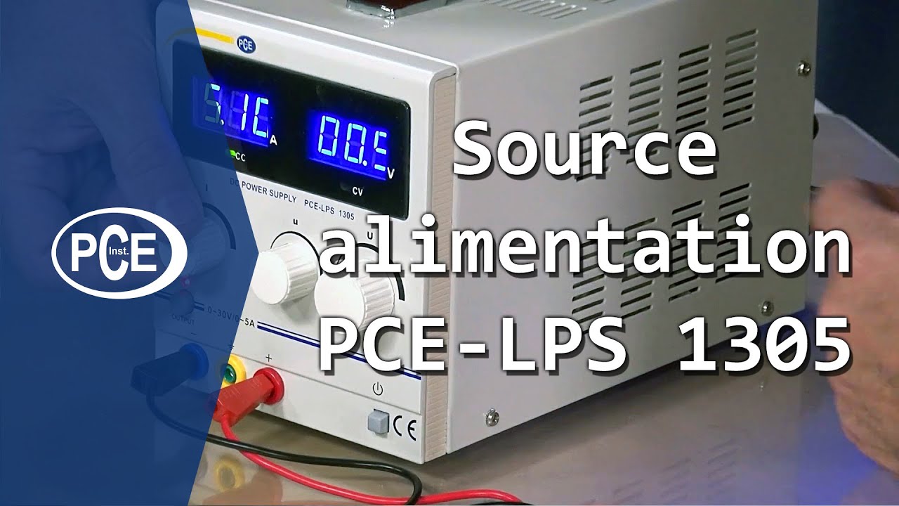 Présentation de la la source d'alimentation PCE-LPS 1305 de #pceinstruments