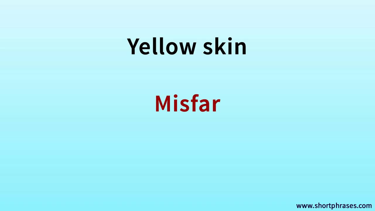 Learn Lebanese Arabic 500 Phrases say ''Yellow skin''