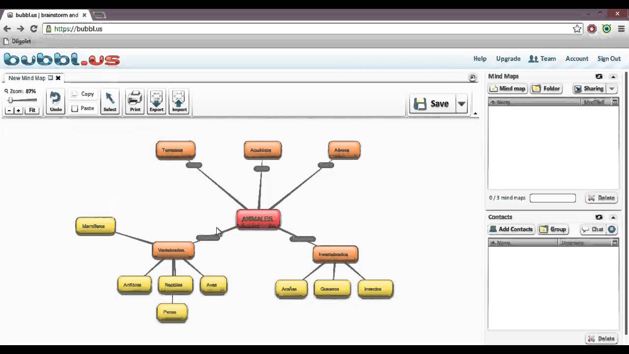 Crea tus mapas conceptuales con Bubbl