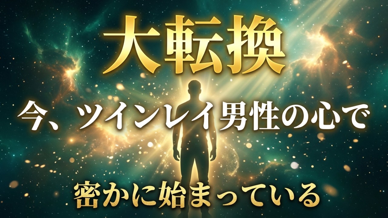 待っているあなたへ　今、ツインレイ男性の心で密かに始まっている大転換