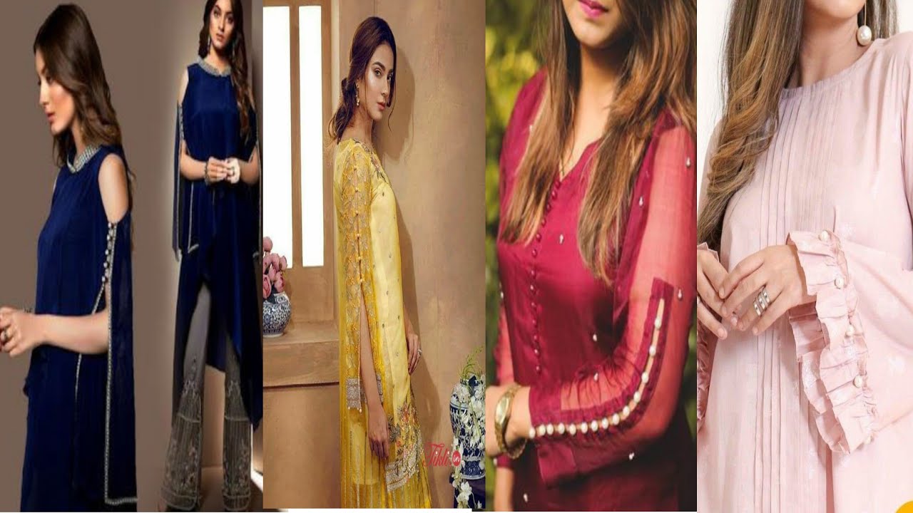 sleeves/neck design/Georgette kurti sleeves/plain suit sleeves design/punjabi neck & sleeves design/