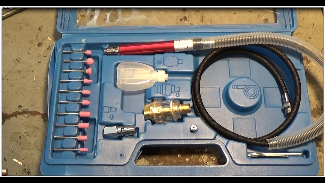 Review of Micro Air Die Grinder Kit Polishing Gringding Rotary Tool from Banggood