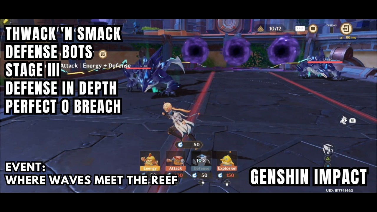 [Genshin Impact Event] Thwack 'n Smack Defense Bots - Stage III - Defense In Depth - Perfect Day 3