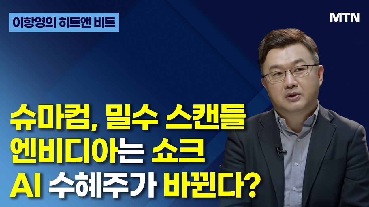 [이항영의 히트앤 비트] 슈마컴, 밀수 스캔들 엔비디아는 쇼크 AI 수혜주가 바뀐다?  / 머니투데이방송 (증시, 증권)