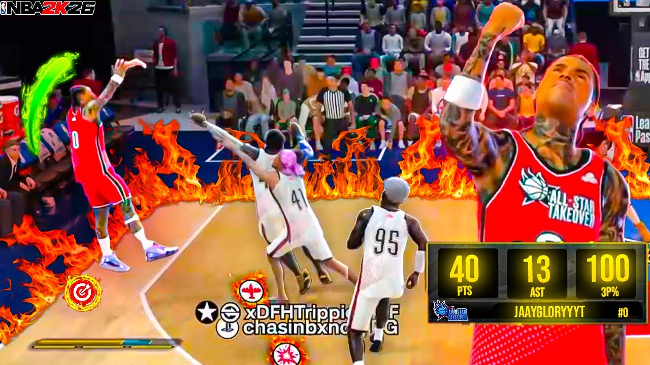 TAKING OVER *NEW* ALL STAR EVENT ON NBA2K26! DROPPED 40 BALL + DOUBLE DOUBLE ON 6’9 POINTFORWARD!🔥