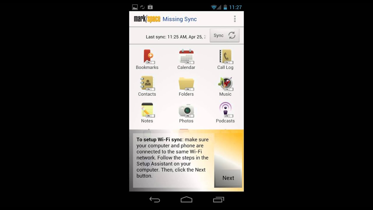 Missing Sync device app 2.0
