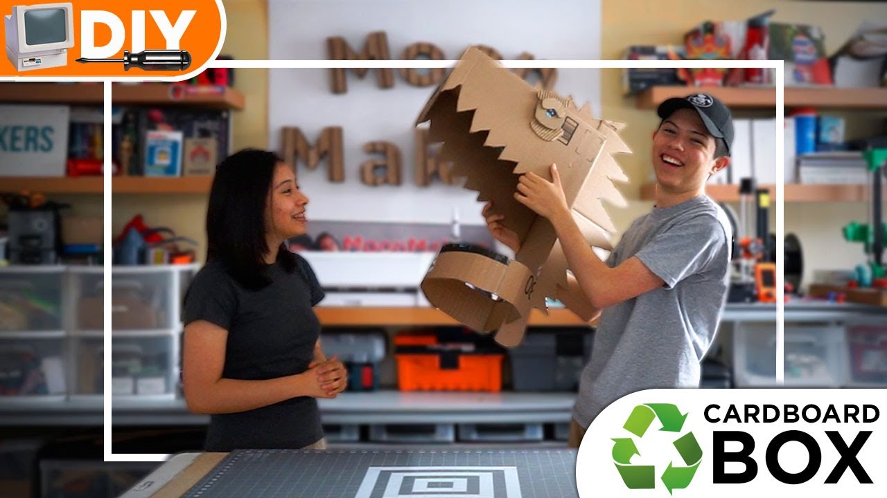 Es momento de reciclar tus cajas 📦♻️, para crear un dinosaurio 🦖! -MoonMakers