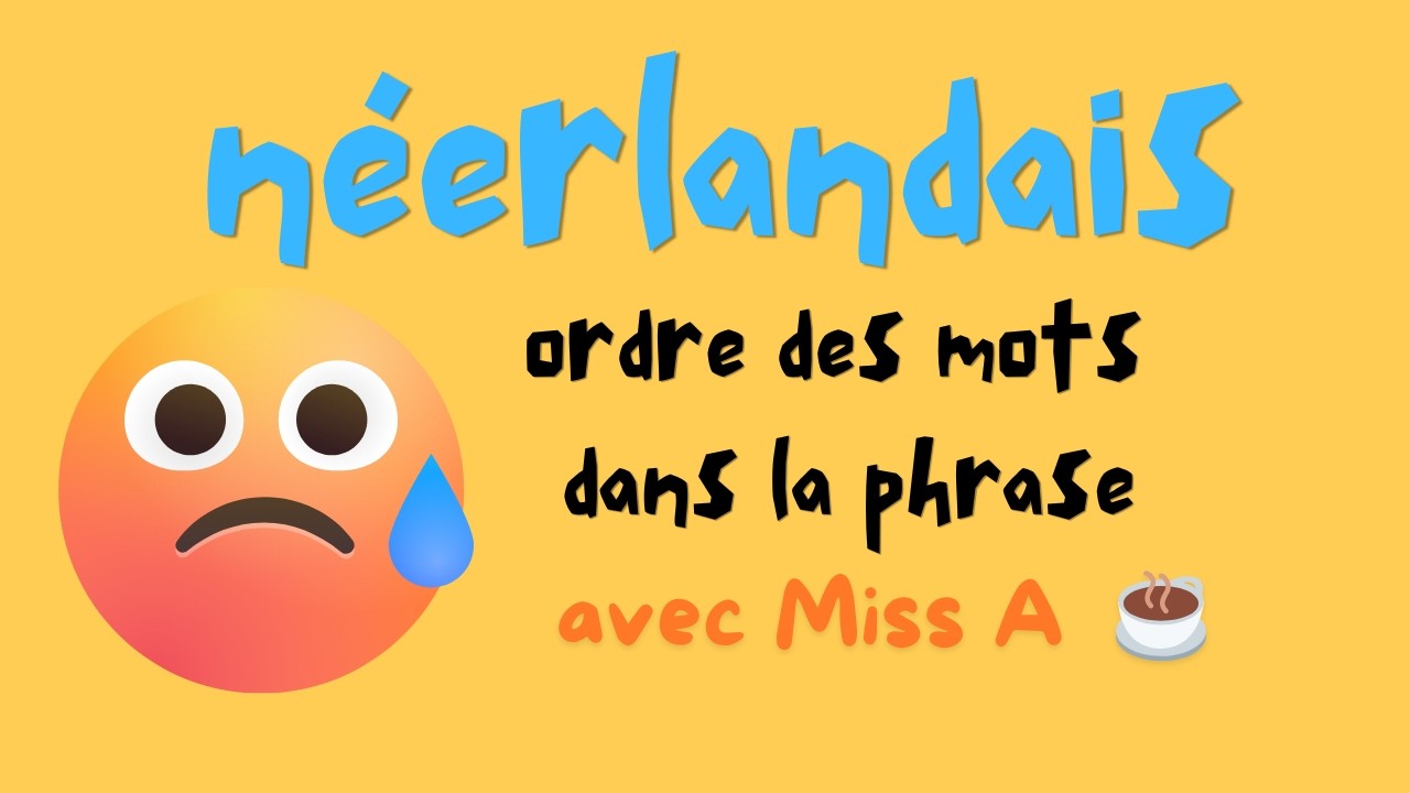 26 Ordre des mots dans la phrase en Néerlandais