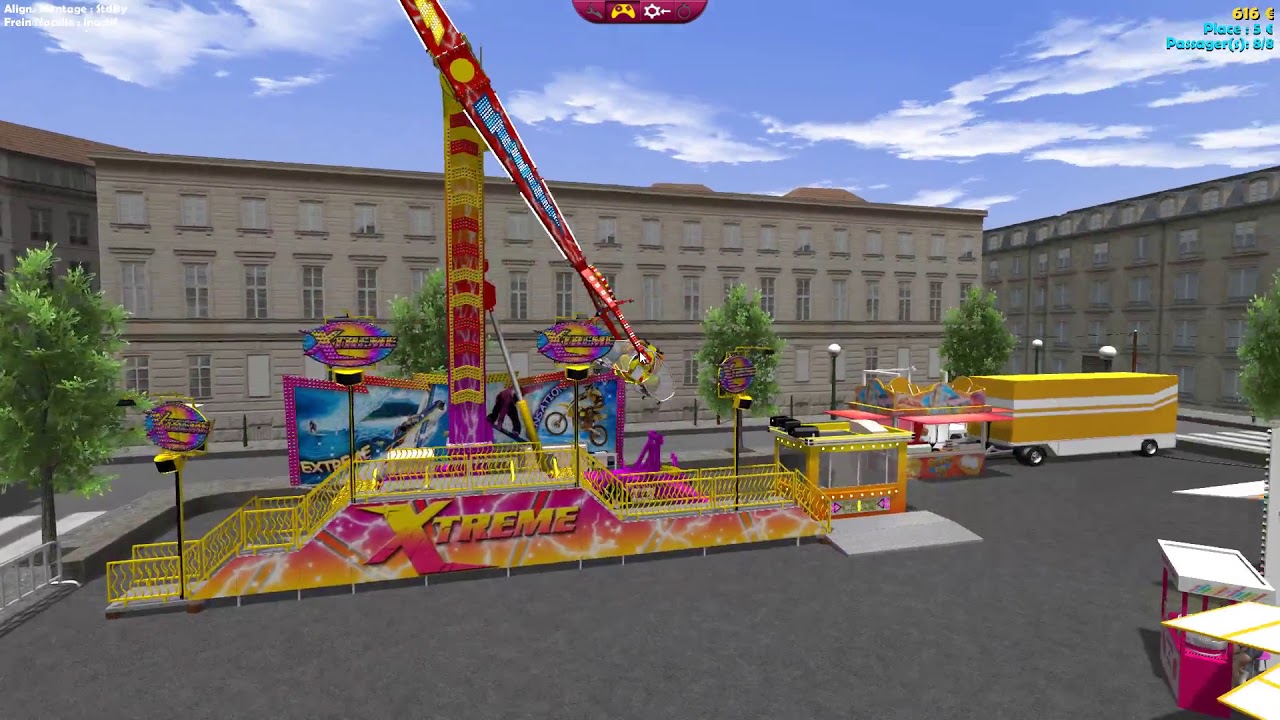 Kirmes (REKO) Simulator: X-Treme (Aufbau, Betrieb, Abbau)