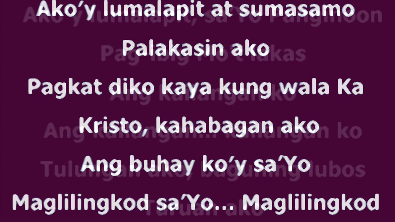 Ako’y Lumalapit at Sumasamo (cover)