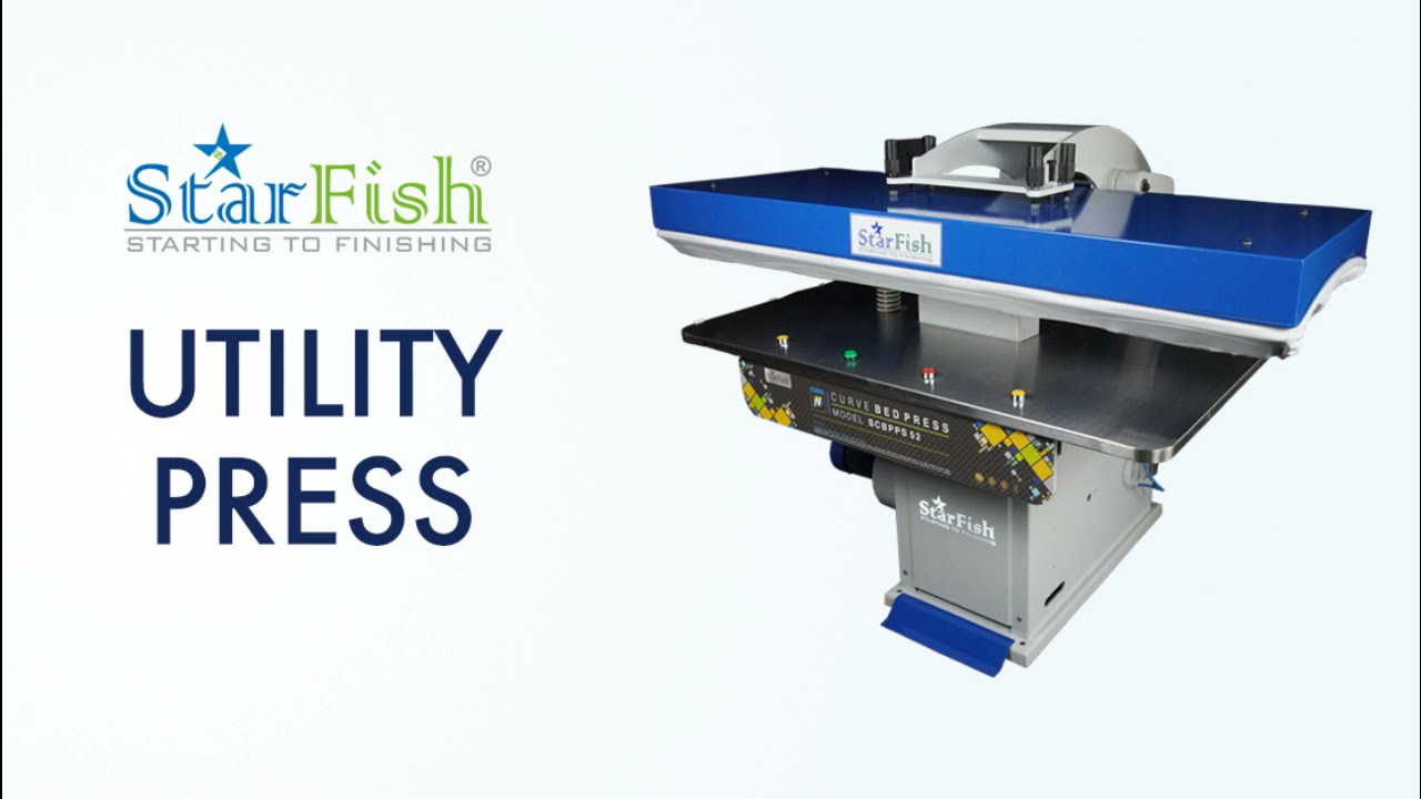 Utility Press | Curve Bed Press | Collar and Cuff Press | Leger Press 9080845845 | starfishindia.com