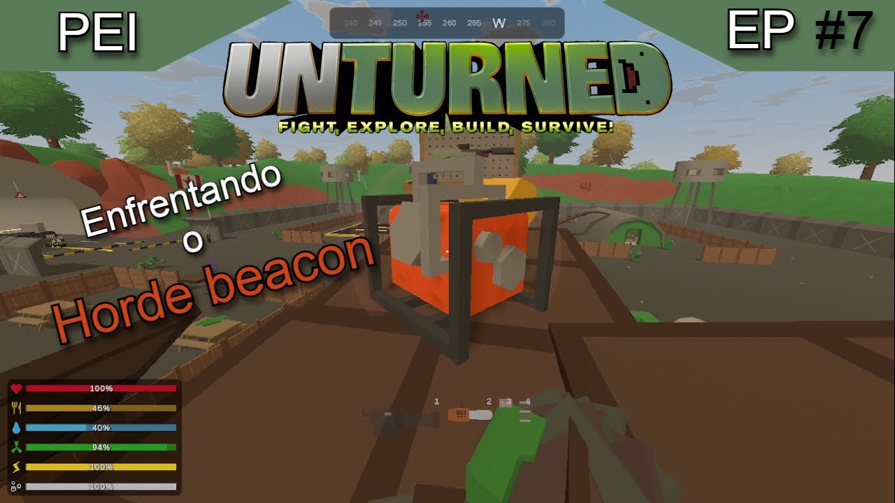 Enfrentando o horde beacon e olhando um pouco do evento de Natal (atrasado) unturned ep7