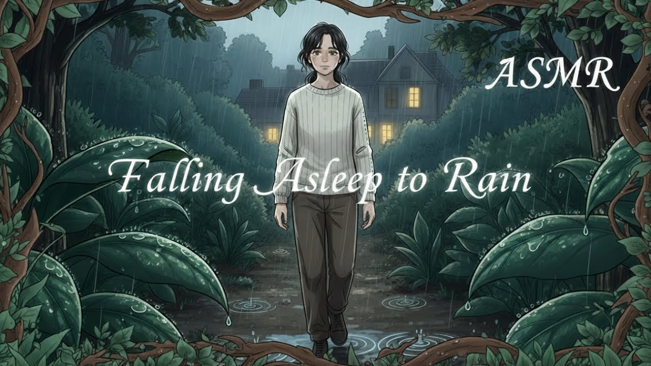 Falling Asleep to Rain — A Safe, Unhurried Night at Home 🌙🌧️ #asmr 