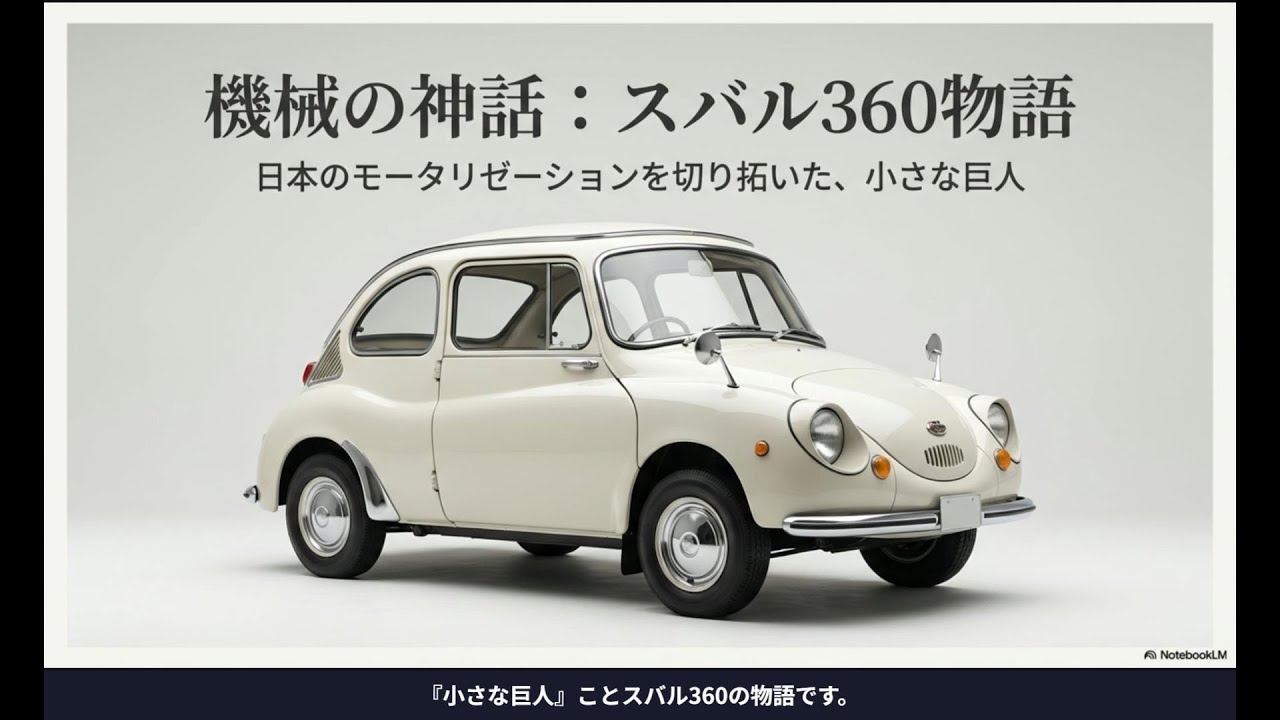 日本の名車図鑑 #07｜スバル360 ー