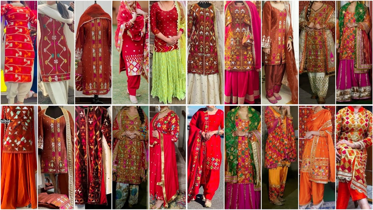 Jaggo Night Special Phulkari Punjabi Suit Design Ideas for Girls 2025