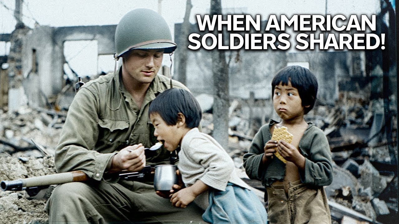 Japanese Civilians Shocked When U.S. Soldiers Shared Their Food