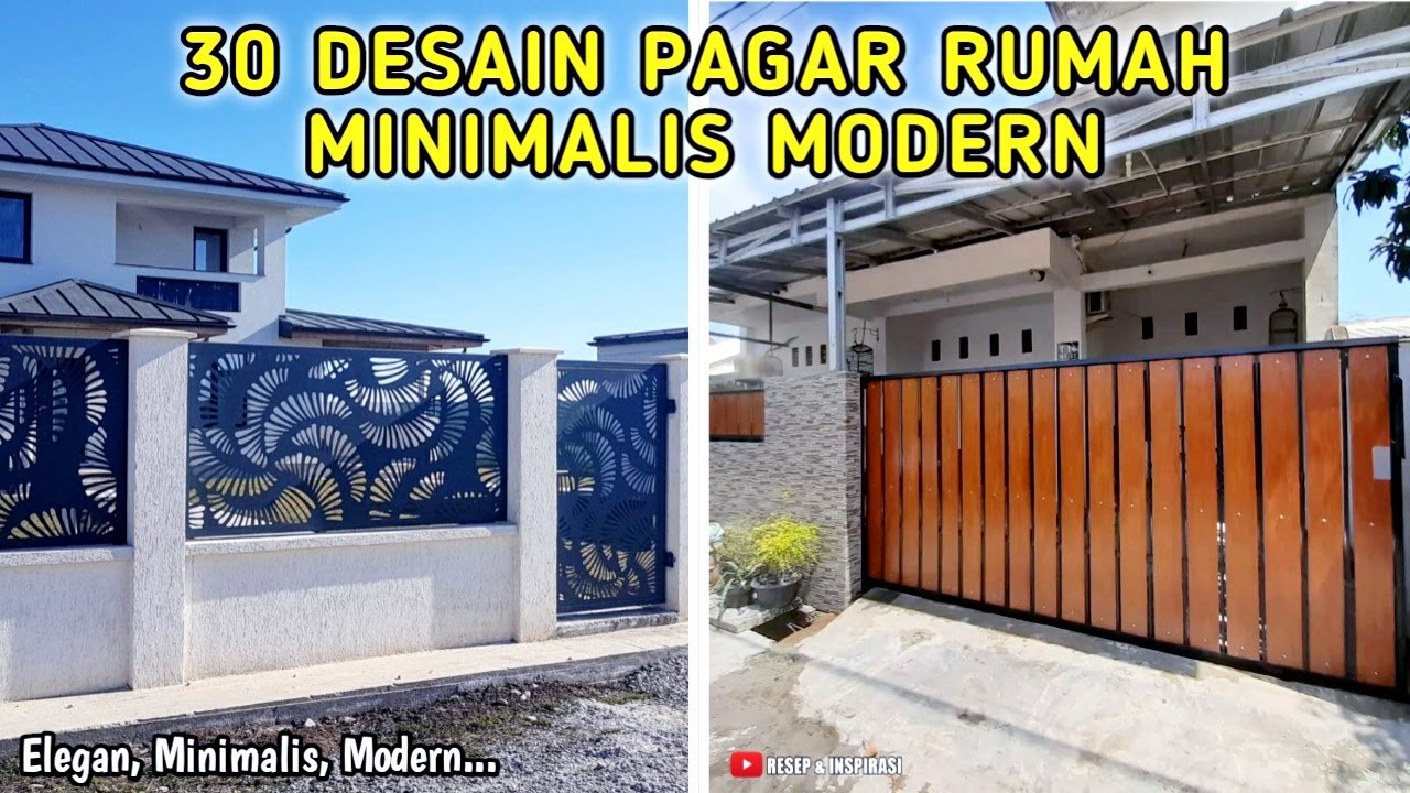 30 DESAIN PAGAR RUMAH MINIMALIS MODERN TERBARU | LINK PEMBELIAN PRODUK ADA DI DESKRIPSI