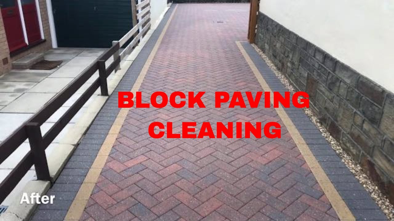 Block paving driveway restoration