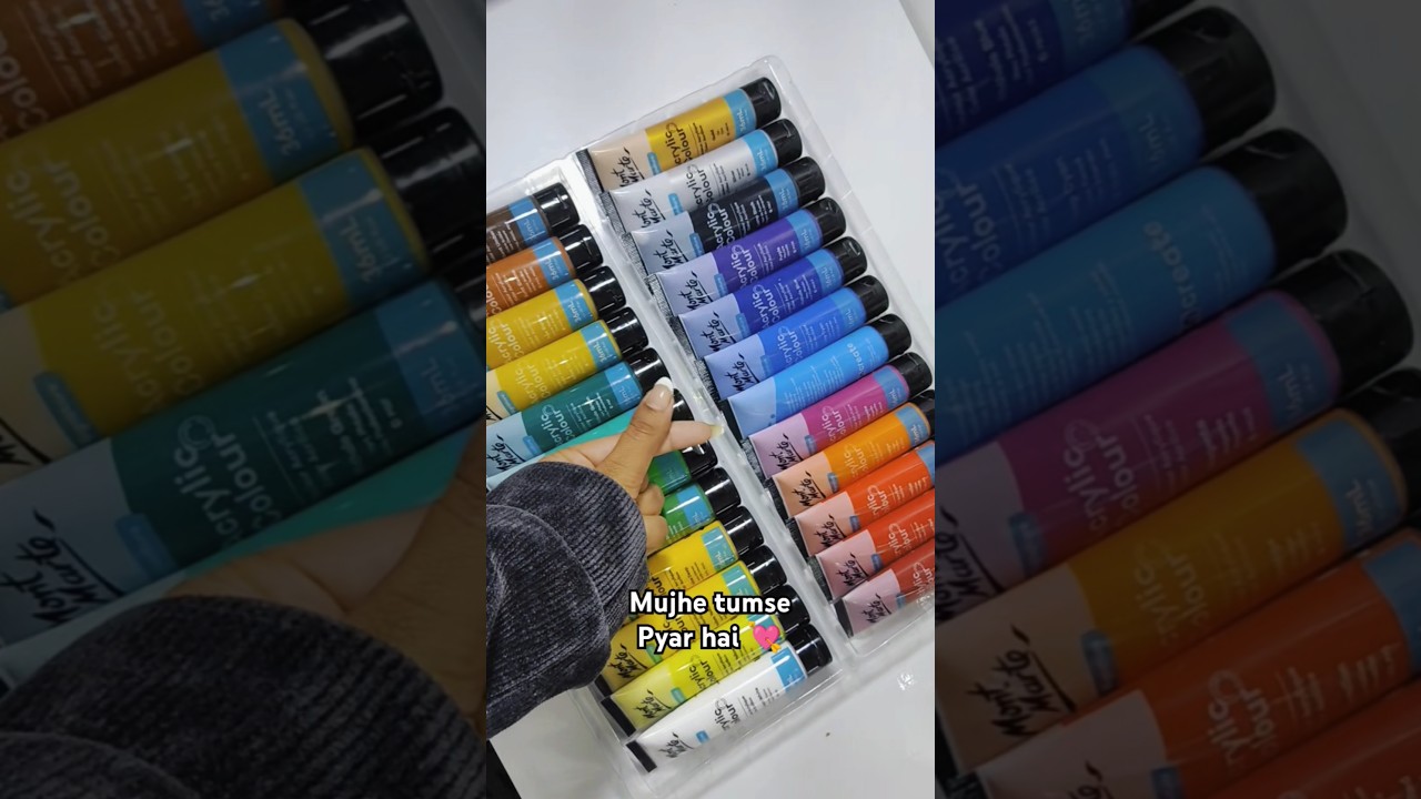 Let's open mont marte 24 pc acrylic paint 