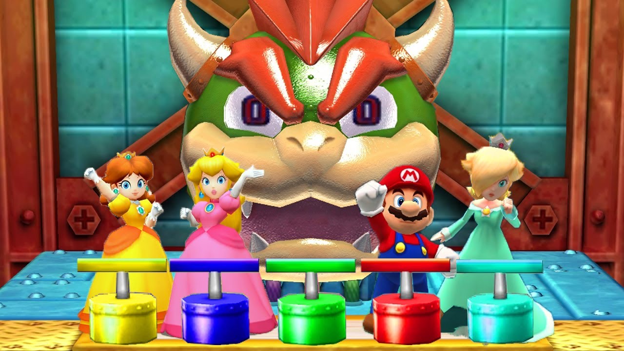 Mario Party The Top 100 MiniGames Peach Vs Daisy Vs Mario Vs Rosalina (Master Difficulty)