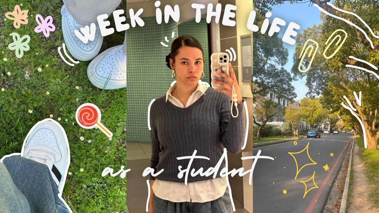 week in the life at Stellenbosch University | exam stress, studying | South African YouTuber