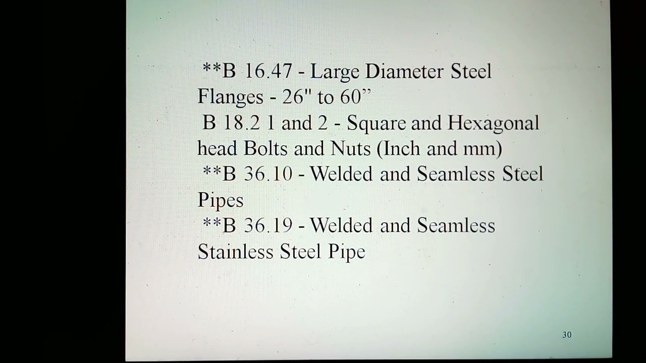 Codes and Standards