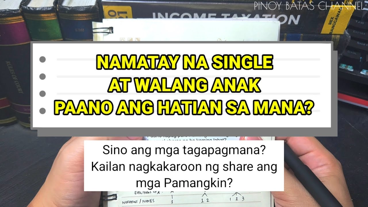 Hatian Kapag Namatay na Single at Walang Anak ang May Ari | Share ng Kapatid at mga Pamangkin?