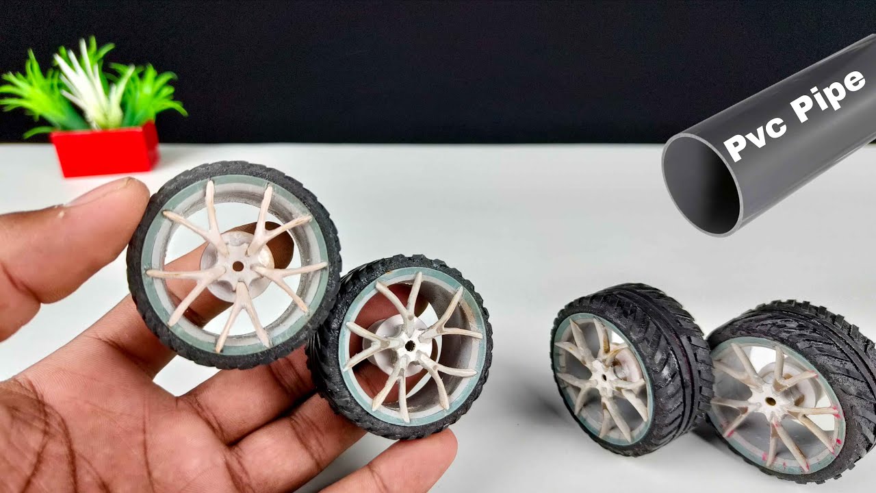 Making Mustang GT Alloy wheels Using Pvc Pipe 🛞