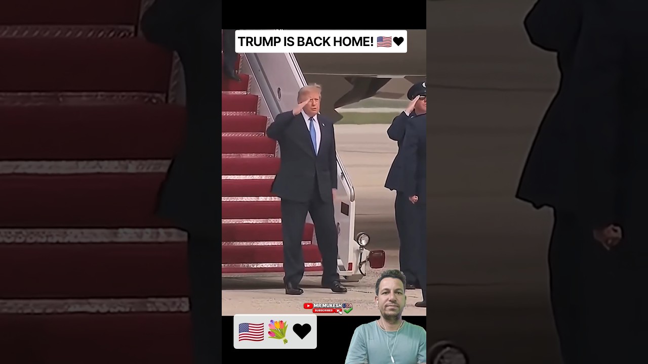 President Trump Arrives in Washington, D.C. 🇺🇸✨ The President Is Back Home! ❤️