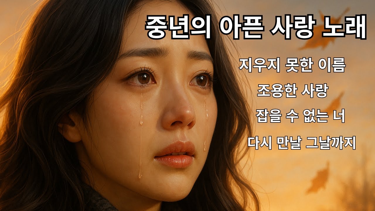 🎵 중년의 감성 발라드 ㅣ 눈물이 날 만큼 슬픈 사랑 노래