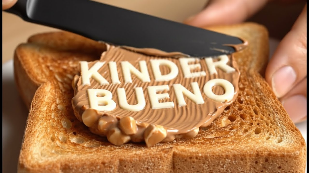 Delicious chocolate brand logos on toast, ASMR compilation | 😊  Strangely satisfying food no talking