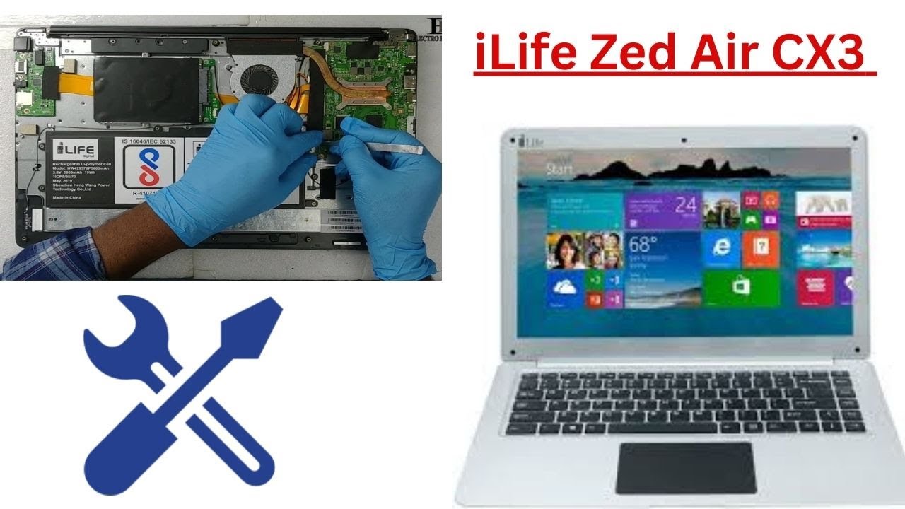 ILIFE Zed Air CX3 Notebook | No power on How To Re Assemble