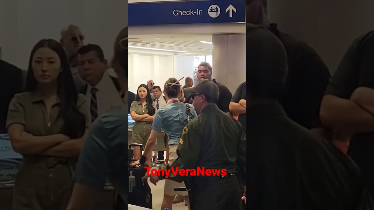 LAX Security officer at LAX Tom Bradley international terminal