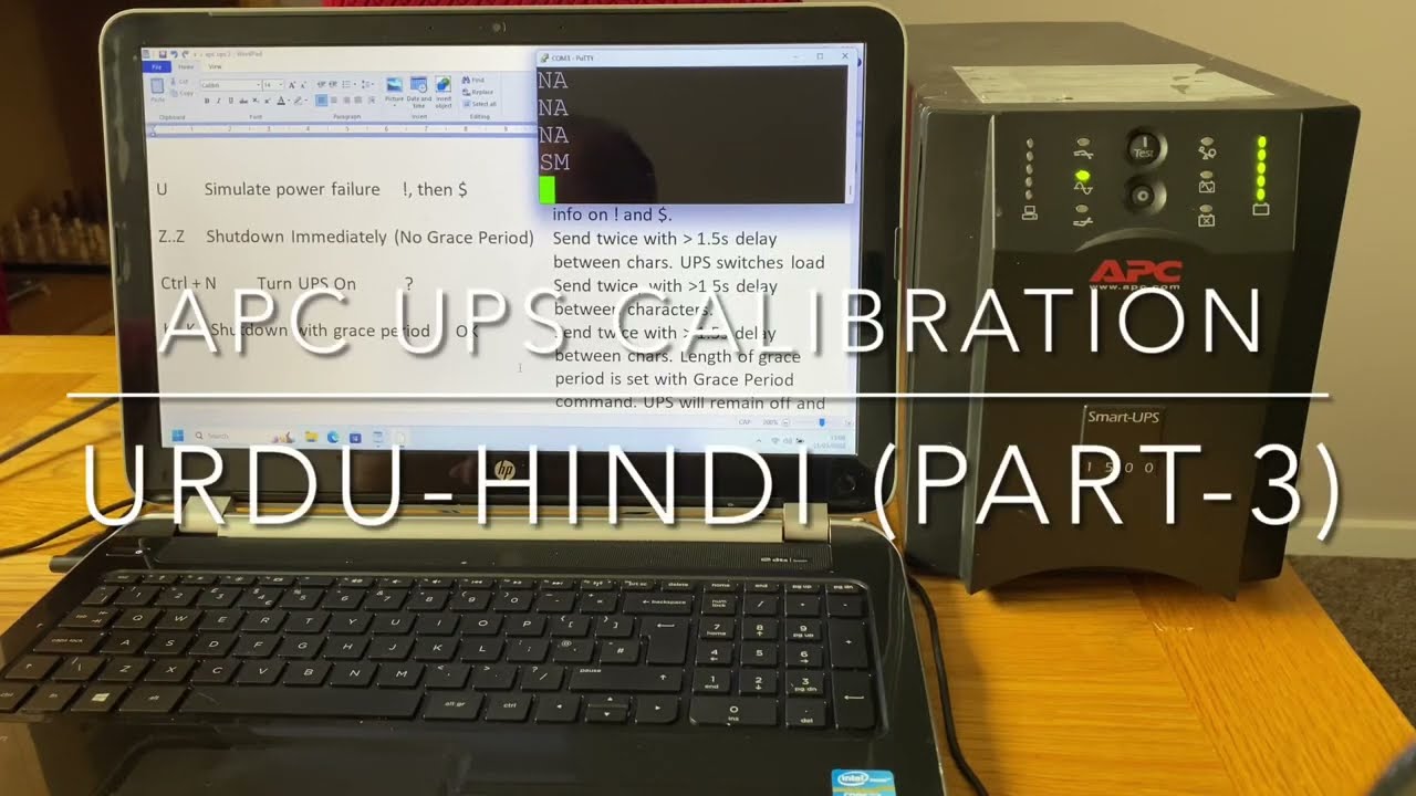 APC UPS Calibration Part 3 (Urdu-Hindi) اے پی سی کے پرانے یوپی ایس کی پروگرامنگ خود کریں