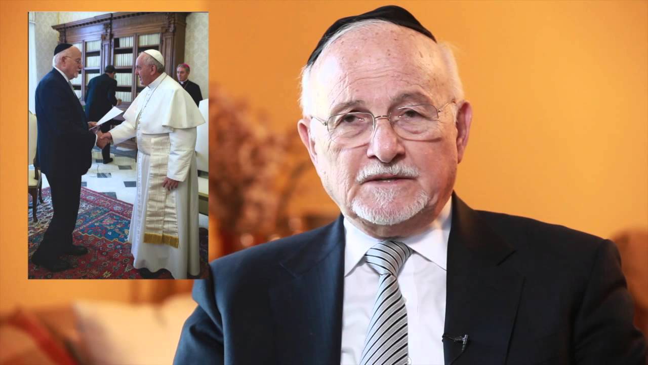 Audiencia ofrecida por el Papa Francisco al rabino Pynchas Brener
