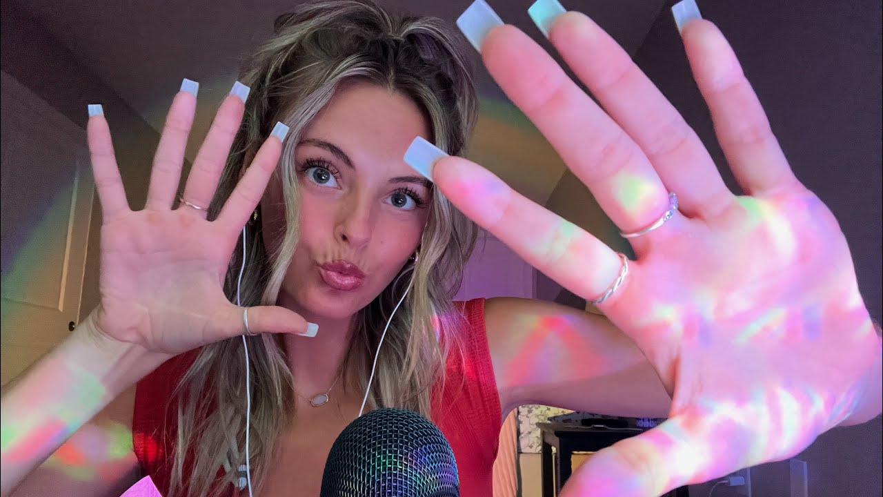 ASMR HAND MOVEMENTS & Mouth Sounds While it Rains 🌧️