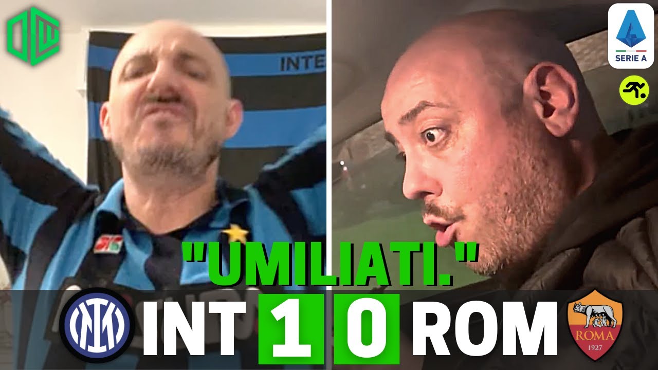 INTER ROMA 1 0 | TIFOSI INTERISTI EUFORICI: “ROMELU VAI A CASAAAAAAA! …” | TIFOSIAMO