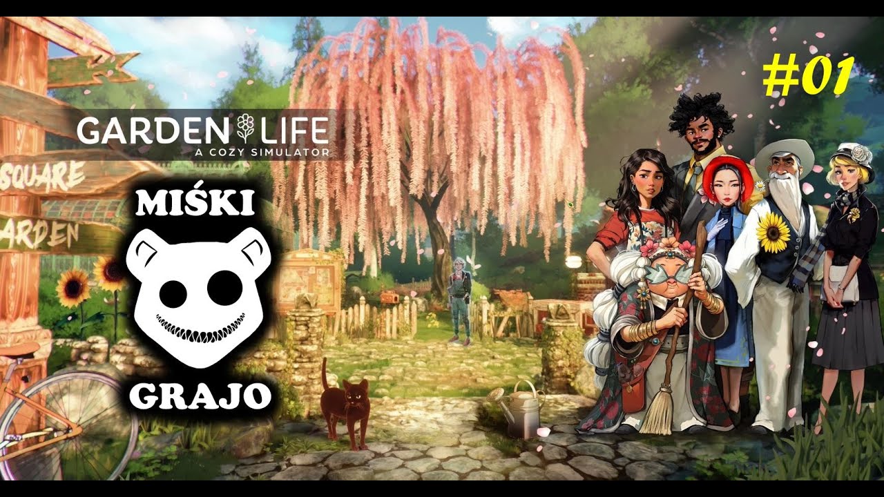 Garden Life A Cozy Simulator  -01- Sadzimy pierwsze rośliny czyli symulator ogrodu :D