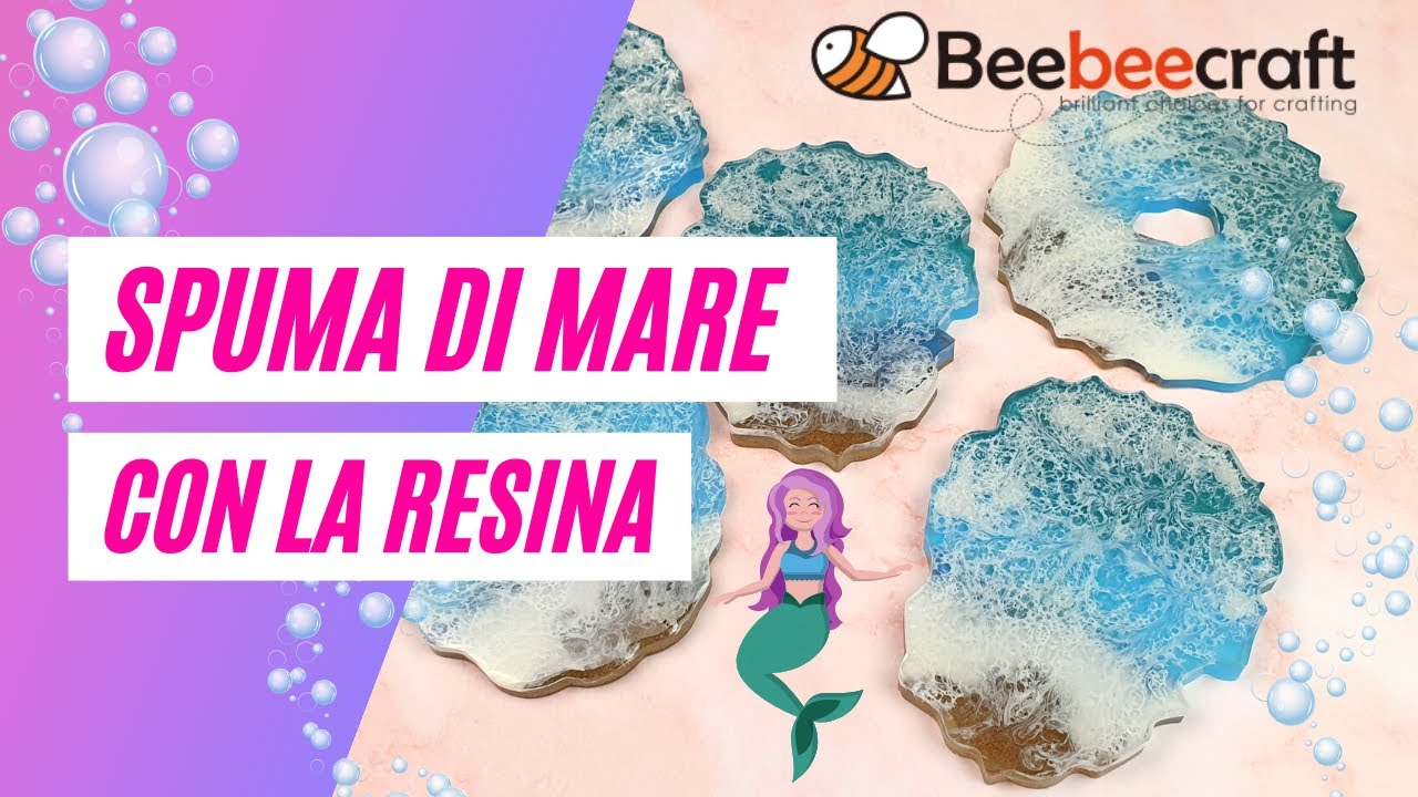 Effetto SPUMA di MARE in Resina - Collab. BeeBeeCraft | Sissy's Creations