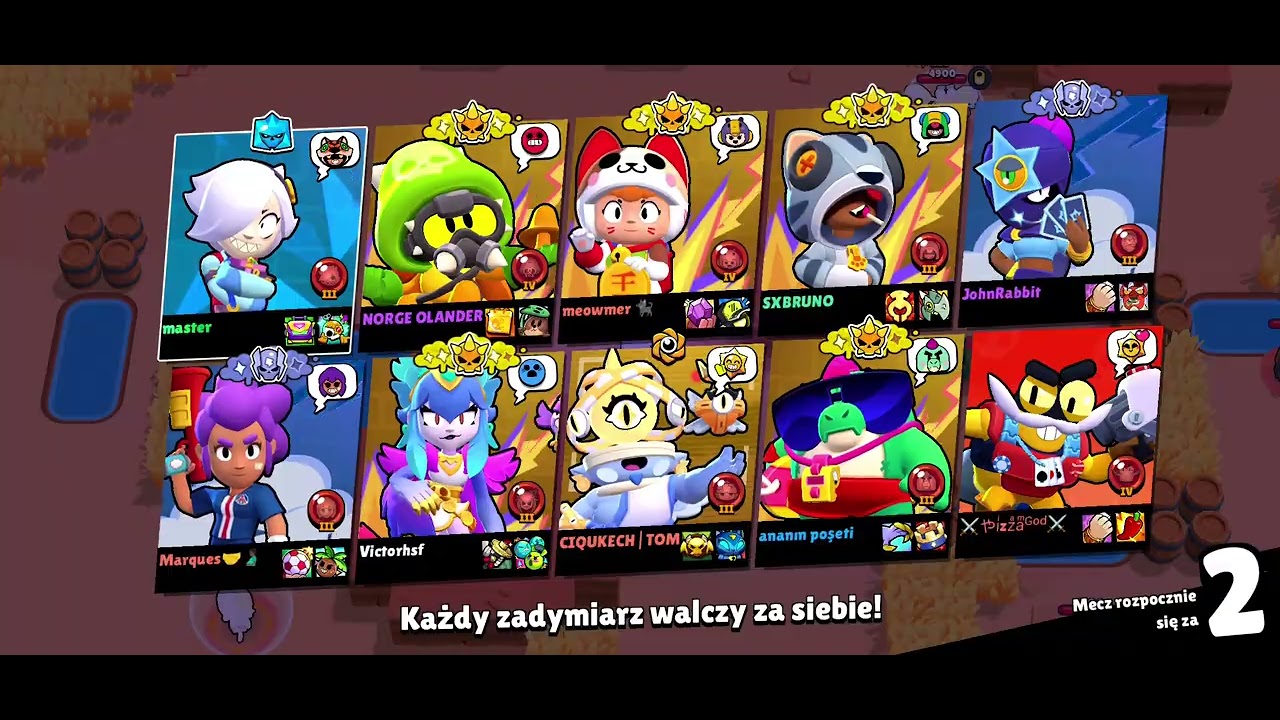Granie z Brawl stars specjalne oczinek