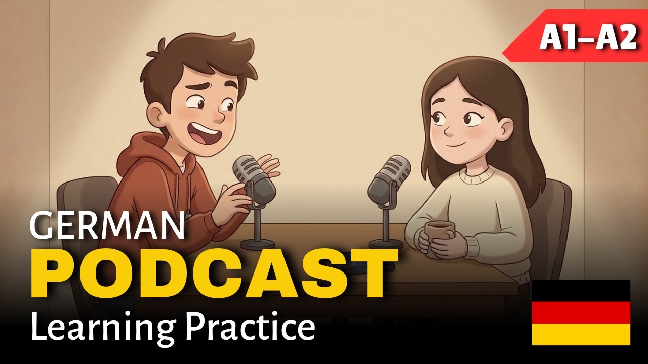 German Podcast for Beginners | Everyday Social Conversations (A1-A2)