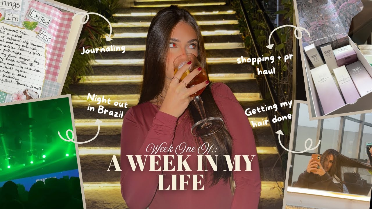 A WEEK IN MY LIFE￼🍸🤍 (shopping+ pr hauls, parties in Brazil, trying chinese snacks and more!)